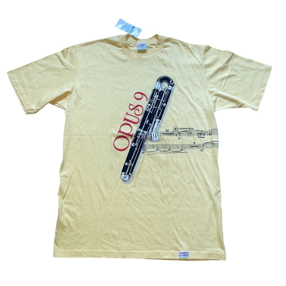 Vtg 80s Crazy Shirts NOS Honolulu Symphony Opus 9 Tee Shirt L USA Single Stitch